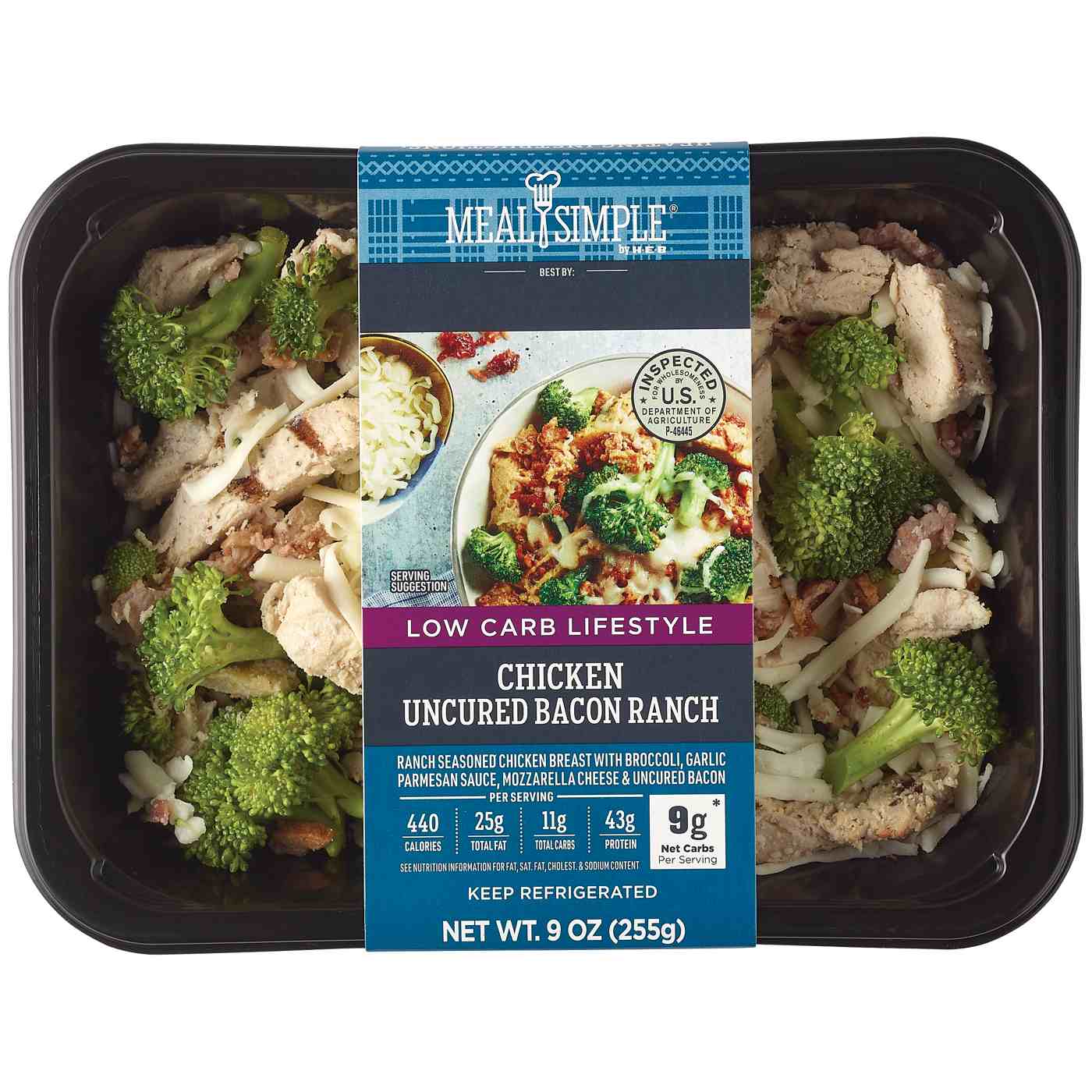Meal Simple by H-E-B Low-Carb Lifestyle Ranch Chicken & Uncured Bacon; image 2 of 4