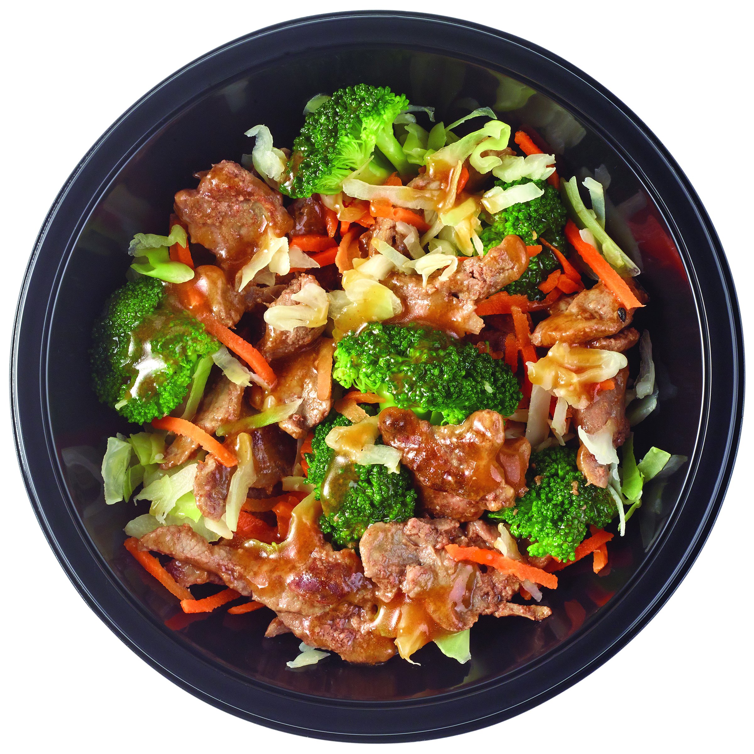 Beef and broccoli stir fry meal prep lunch box containers with