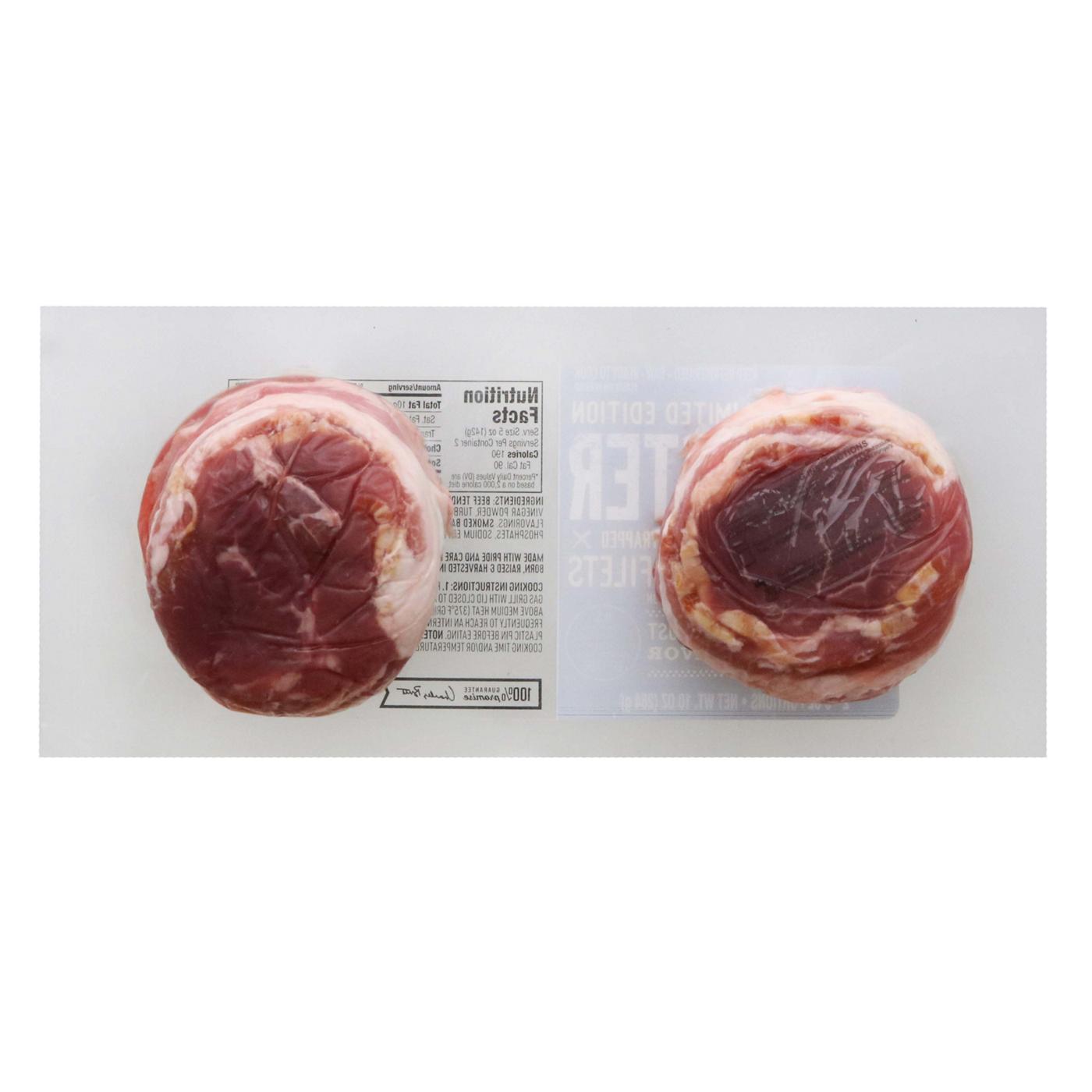 H-E-B Pitmaster Bacon Wrapped Beef Tenderloin Filets; image 2 of 2
