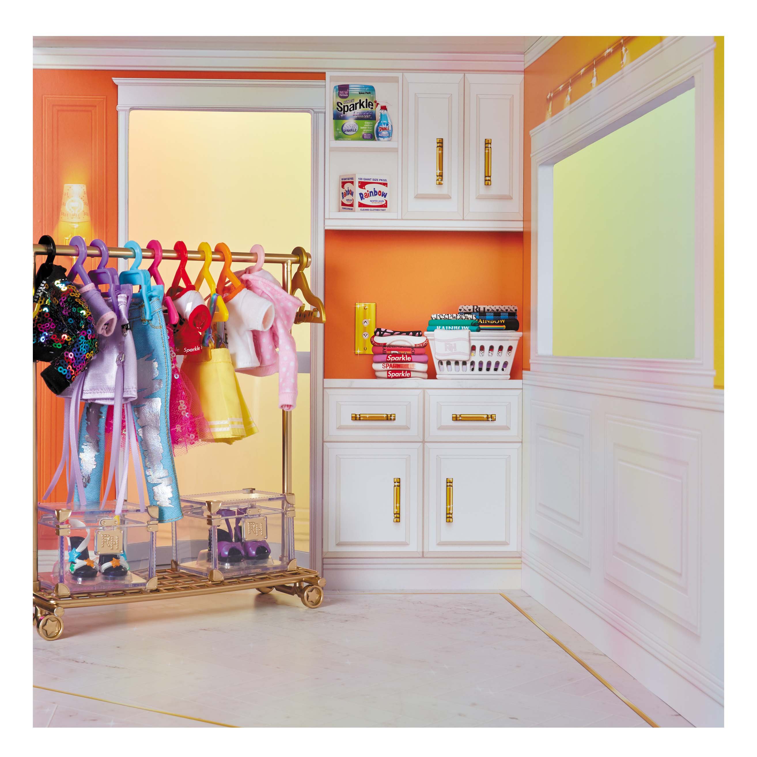 Maison de Poupée à 3 Étages Rainbow High Color & Play - Coloriez Les