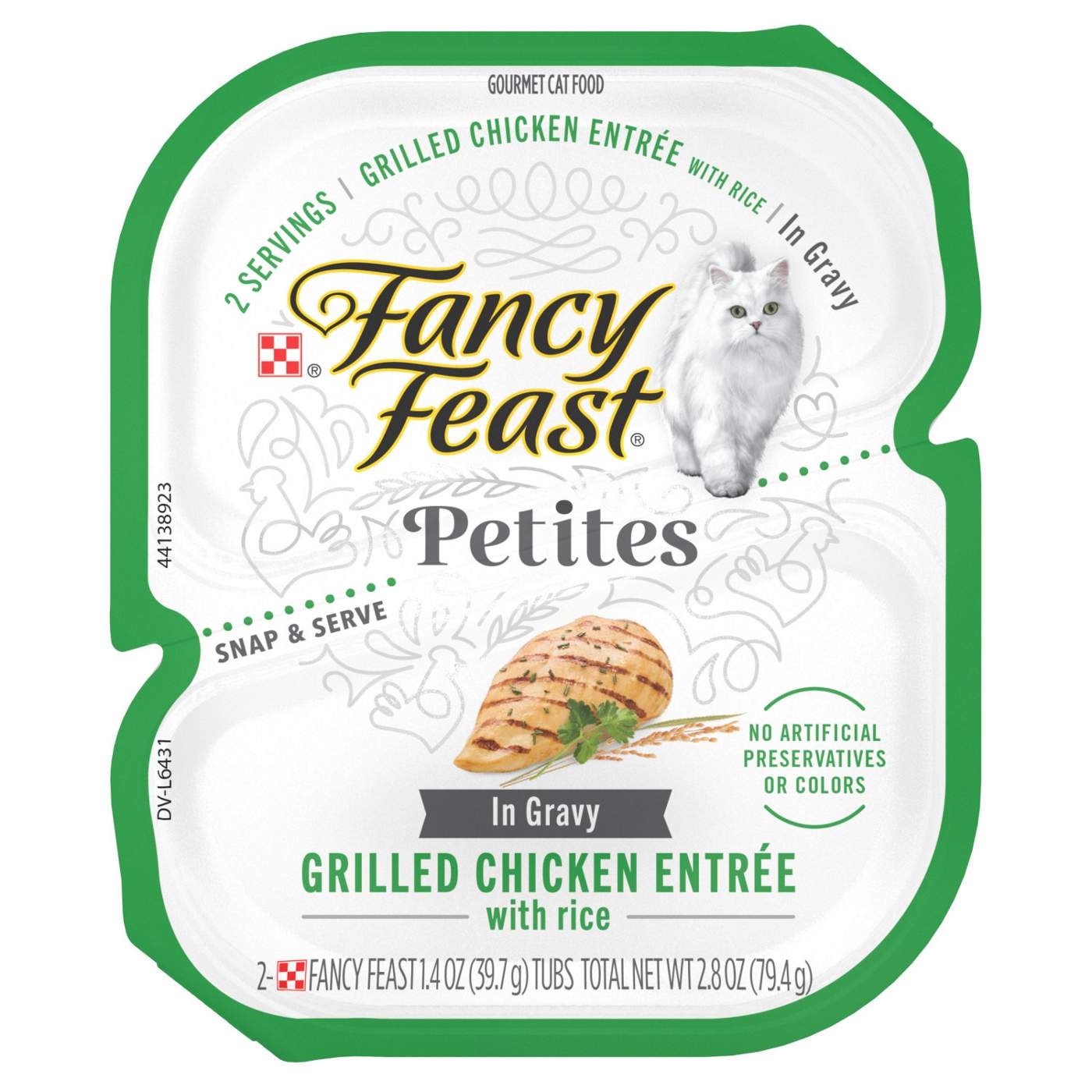 Fancy Feast Purina Fancy Feast Petites Gourmet Gravy Wet Cat Food, Petites Grilled Chicken With Rice Entree; image 1 of 7