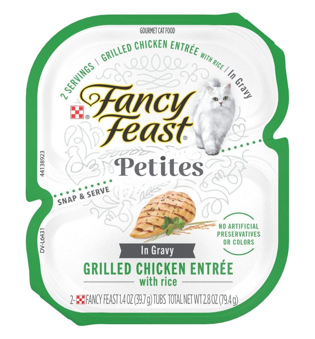 Fancy Feast Purina Petites Gourmet Wet Cat Food - Grilled Chicken Entrée With Rice In Gravy; image 1 of 7
