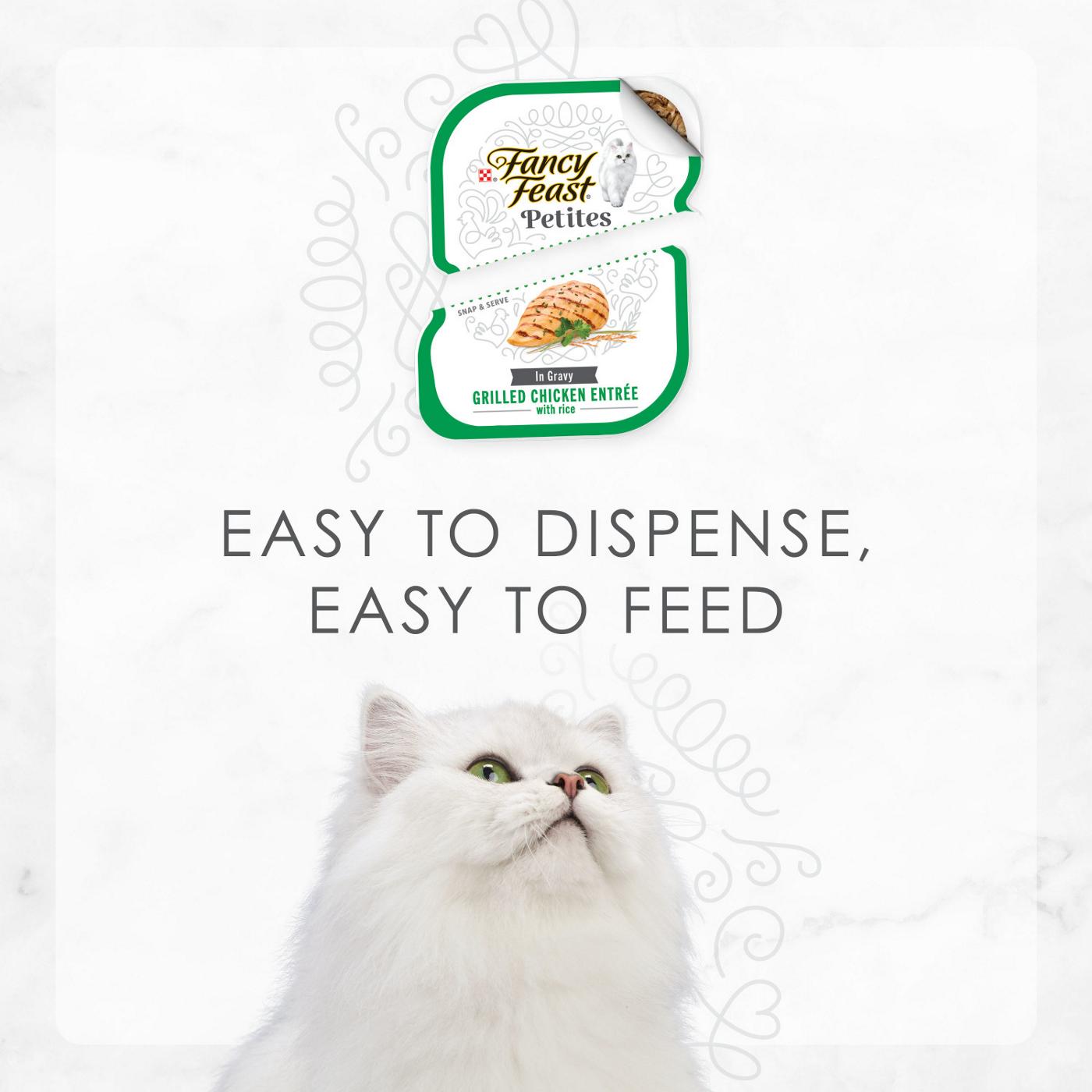Fancy Feast Purina Fancy Feast Petites Gourmet Gravy Wet Cat Food, Petites Grilled Chicken With Rice Entree; image 2 of 7