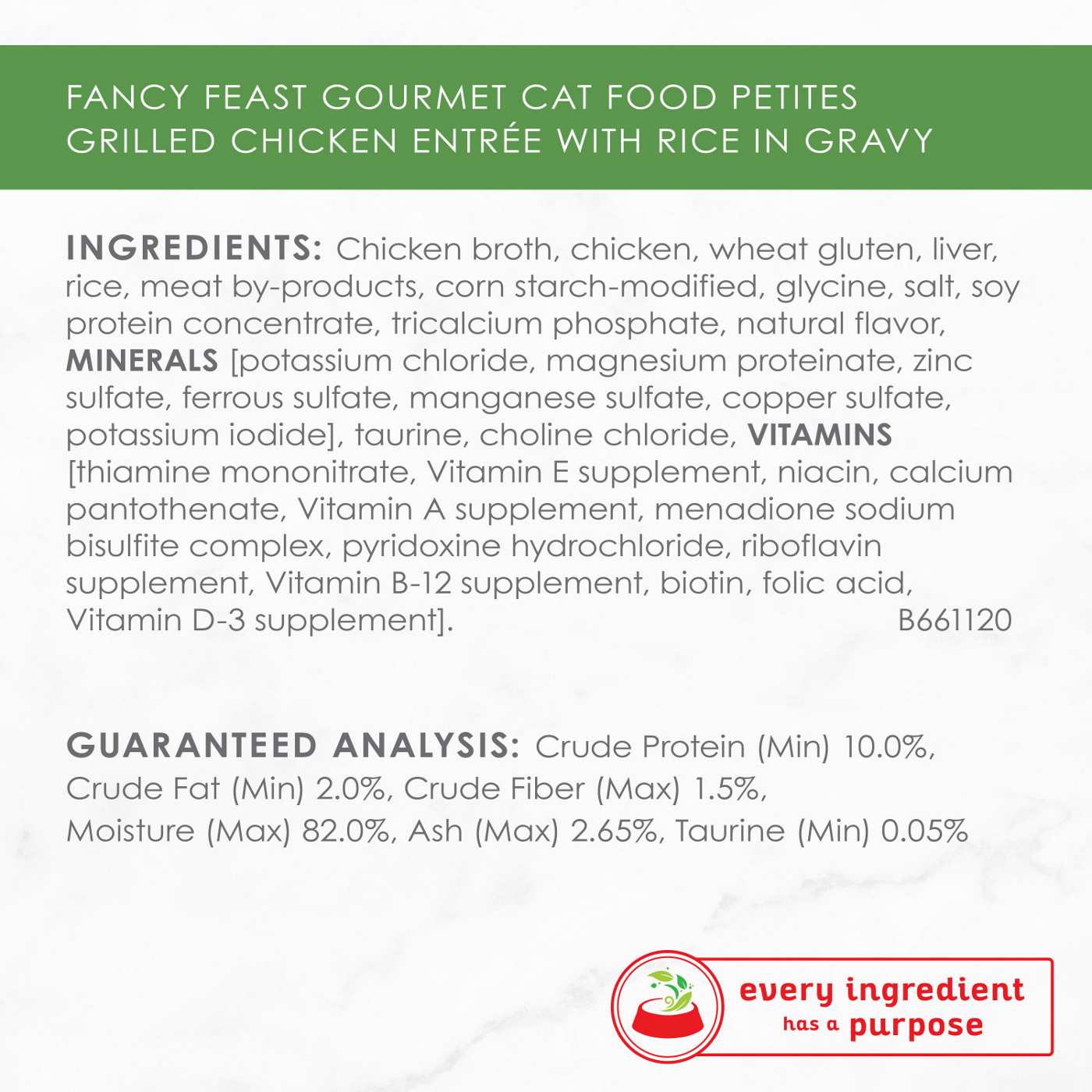 Fancy Feast Purina Fancy Feast Petites Gourmet Gravy Wet Cat Food, Petites Grilled Chicken With Rice Entree; image 4 of 7
