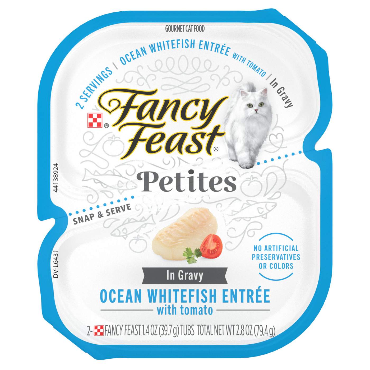 Fancy Feast Purina Fancy Feast Gourmet Gravy Wet Cat Food, Petites Ocean Whitefish With Tomato Entree; image 1 of 6