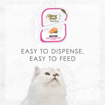 Fancy Feast Purina Petites Gourmet Wet Cat Food -  Seared Salmon Entree With Spinach in Gravy