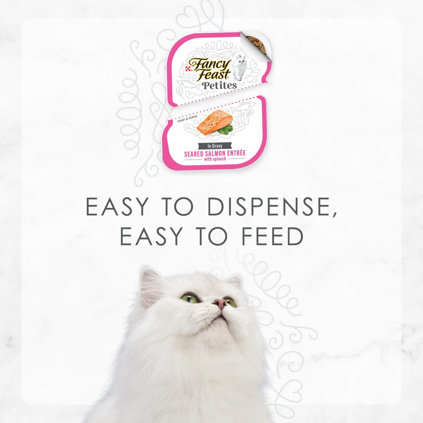 Fancy Feast Purina Fancy Feast Gourmet Gravy Wet Cat Food, Petites Seared Salmon With Spinach Entree; image 6 of 7