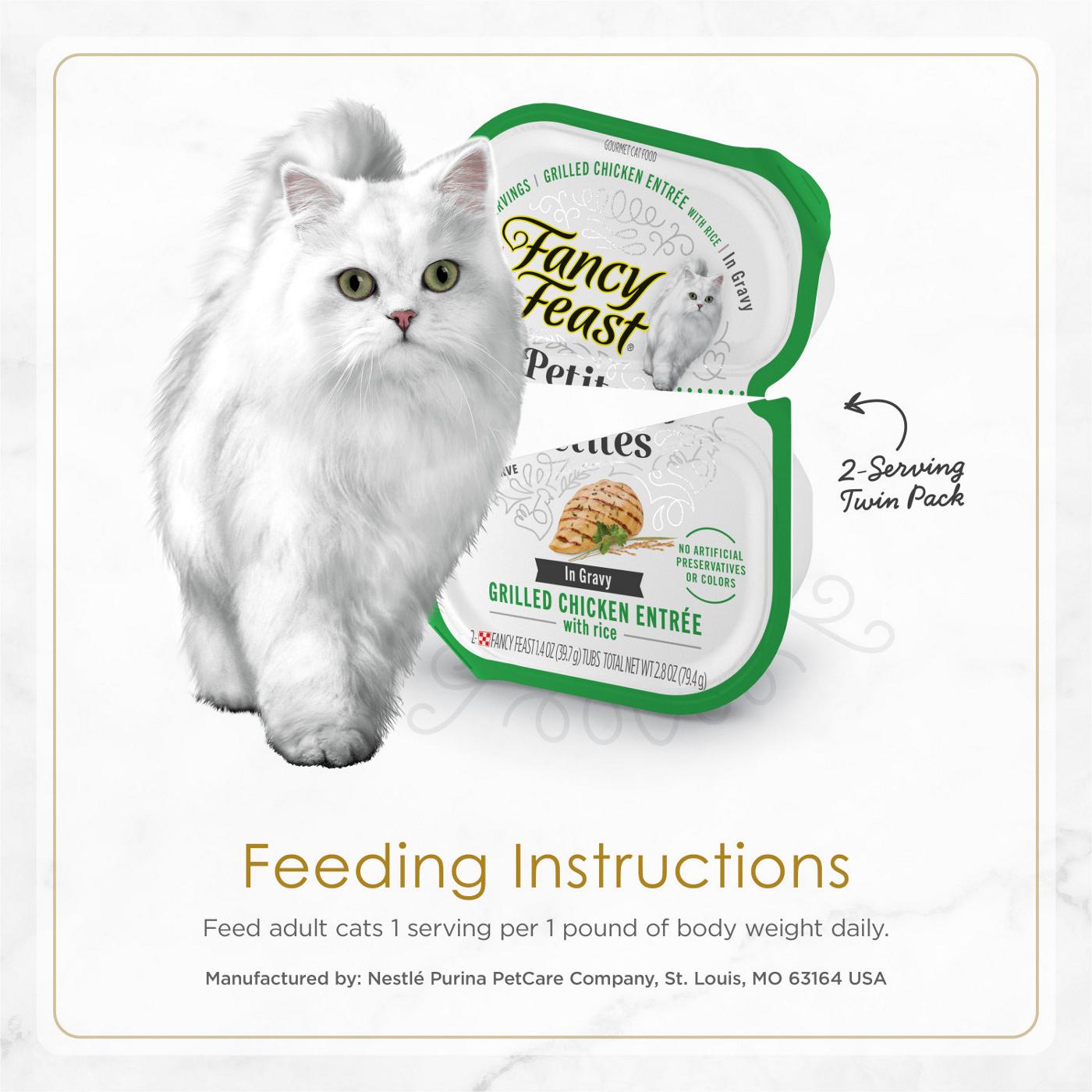 Fancy Feast Purina Fancy Feast Gourmet Wet Cat Food Variety Pack, Petites Gravy Collection, break-apart tubs, 24 servings; image 3 of 5