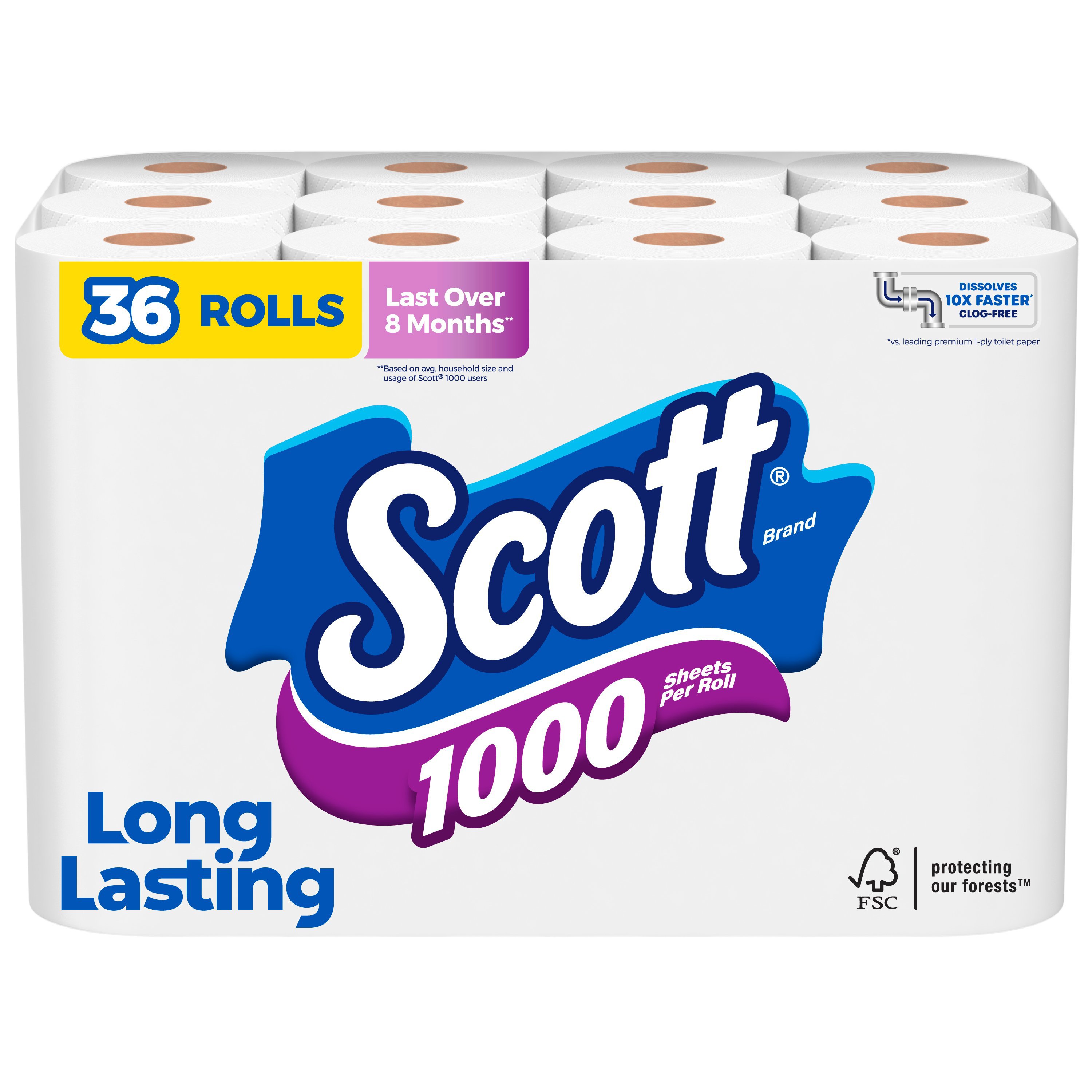 Scott 1000 Sheets Toilet Paper - Shop Toilet Paper at H-E-B