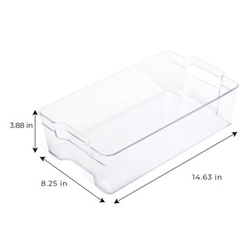 Smart Design Fridge Storage Bin, 8" x 15"