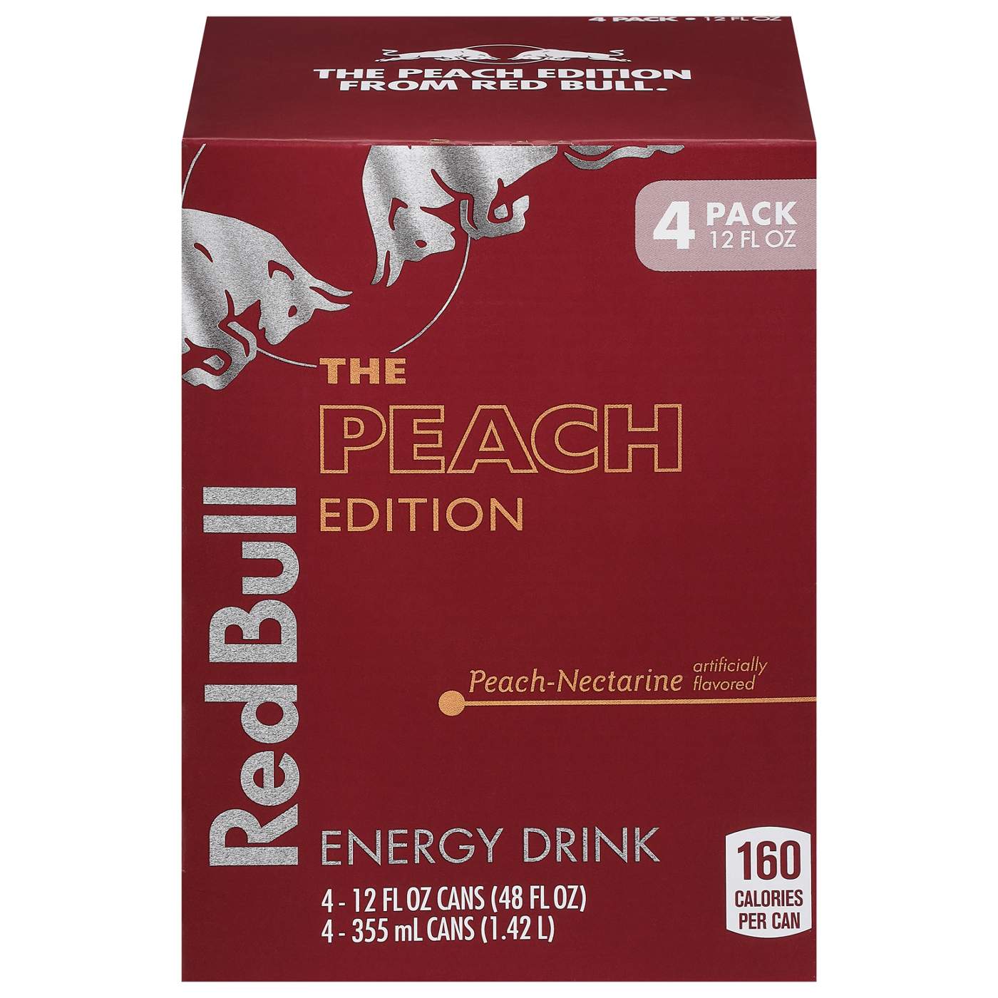 Red Bull The Peach Edition Peach-Nectarine Energy Drink 4 pk Cans; image 1 of 7