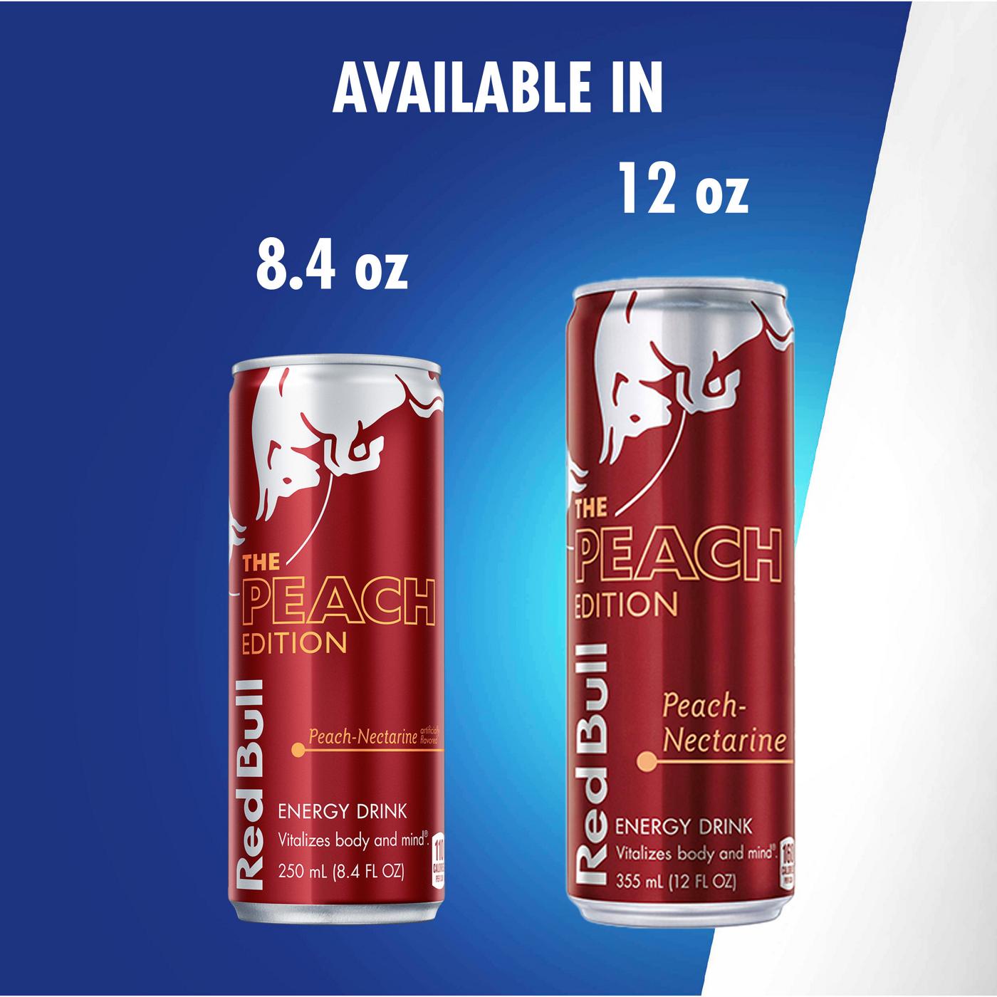 Red Bull The Peach Edition Peach-Nectarine Energy Drink 4 pk Cans; image 4 of 7