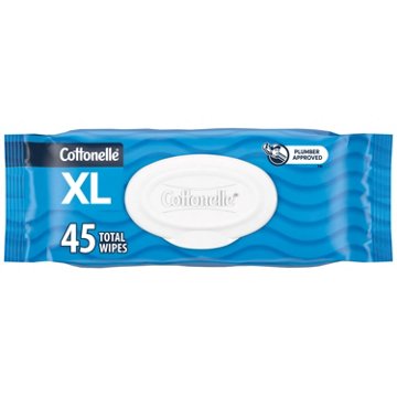 Cottonelle XL Flushable Wet Wipes, 45 ct