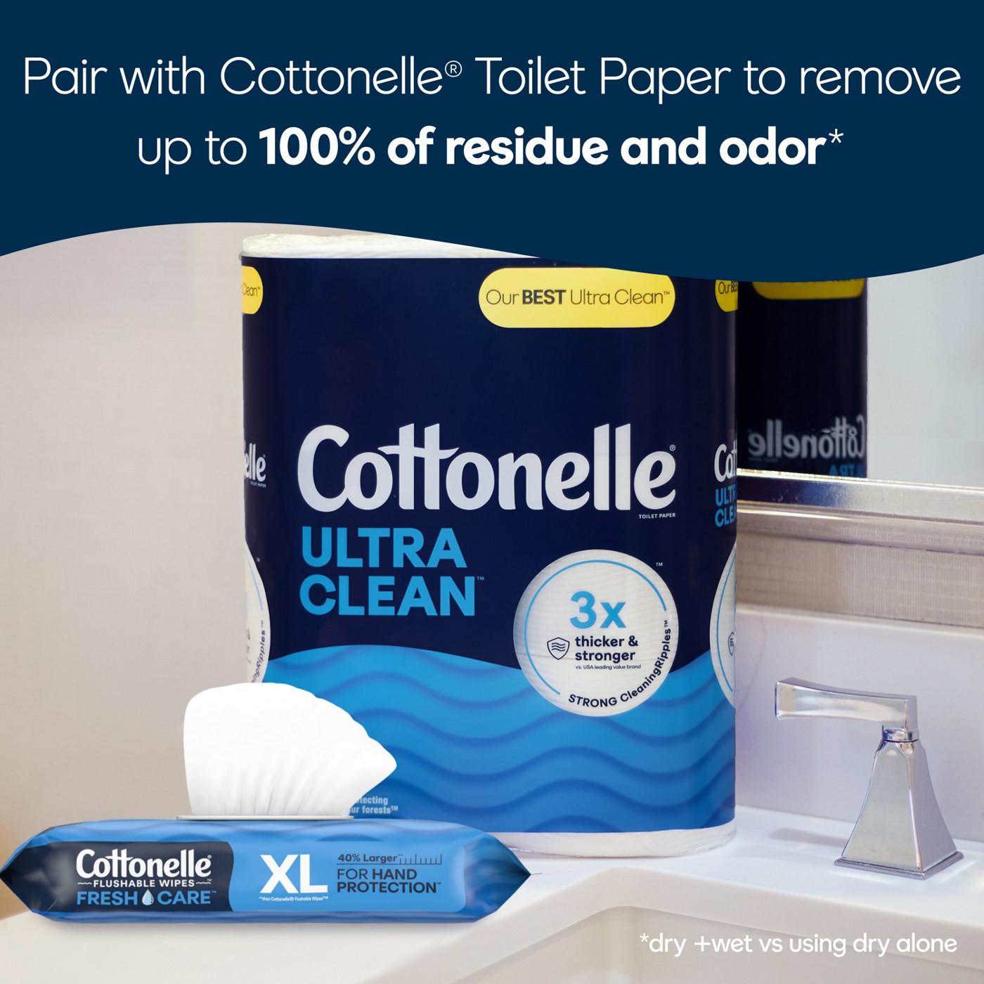 Cottonelle XL Flushable Wet Wipes; image 2 of 6