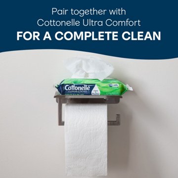 Cottonelle GentlePlus Flushable Wet Wipes with Aloe & Vitamin E, 2 ct