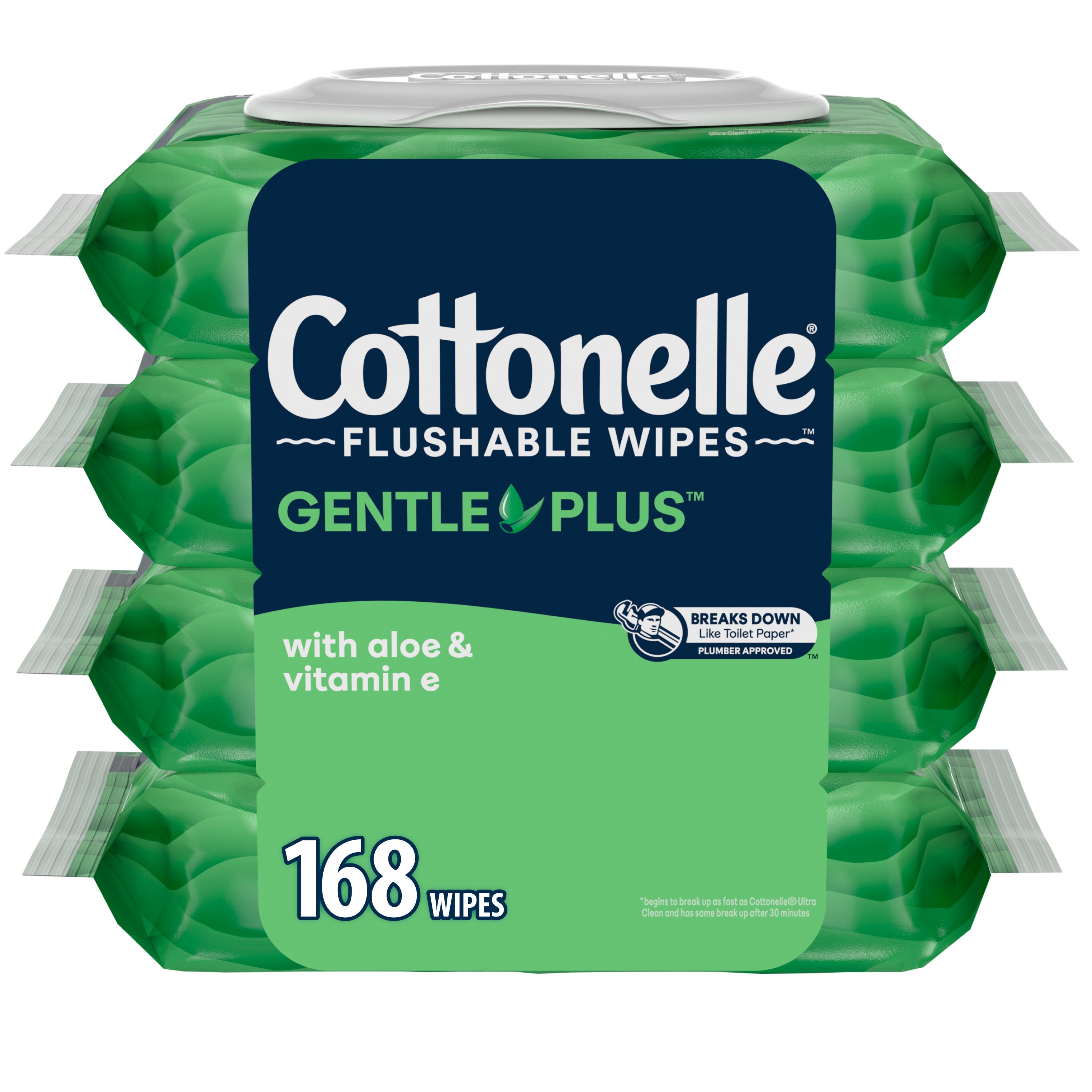 Cottonelle GentlePlus Flushable Wet Wipes with Aloe & Vitamin E - Shop ...