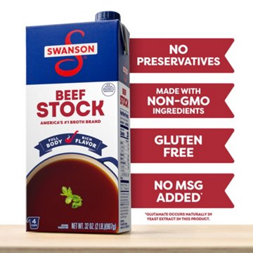 Swanson 100% Natural Beef Stock, 32 oz