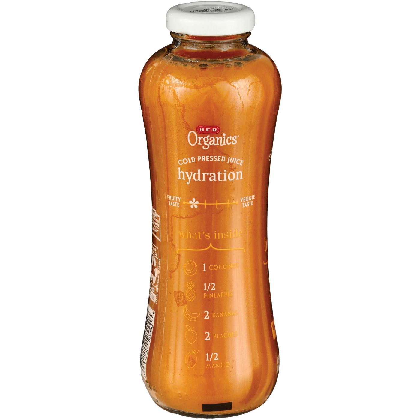 H-E-B Organics Hydration Cold Pressed Juice; image 1 of 2