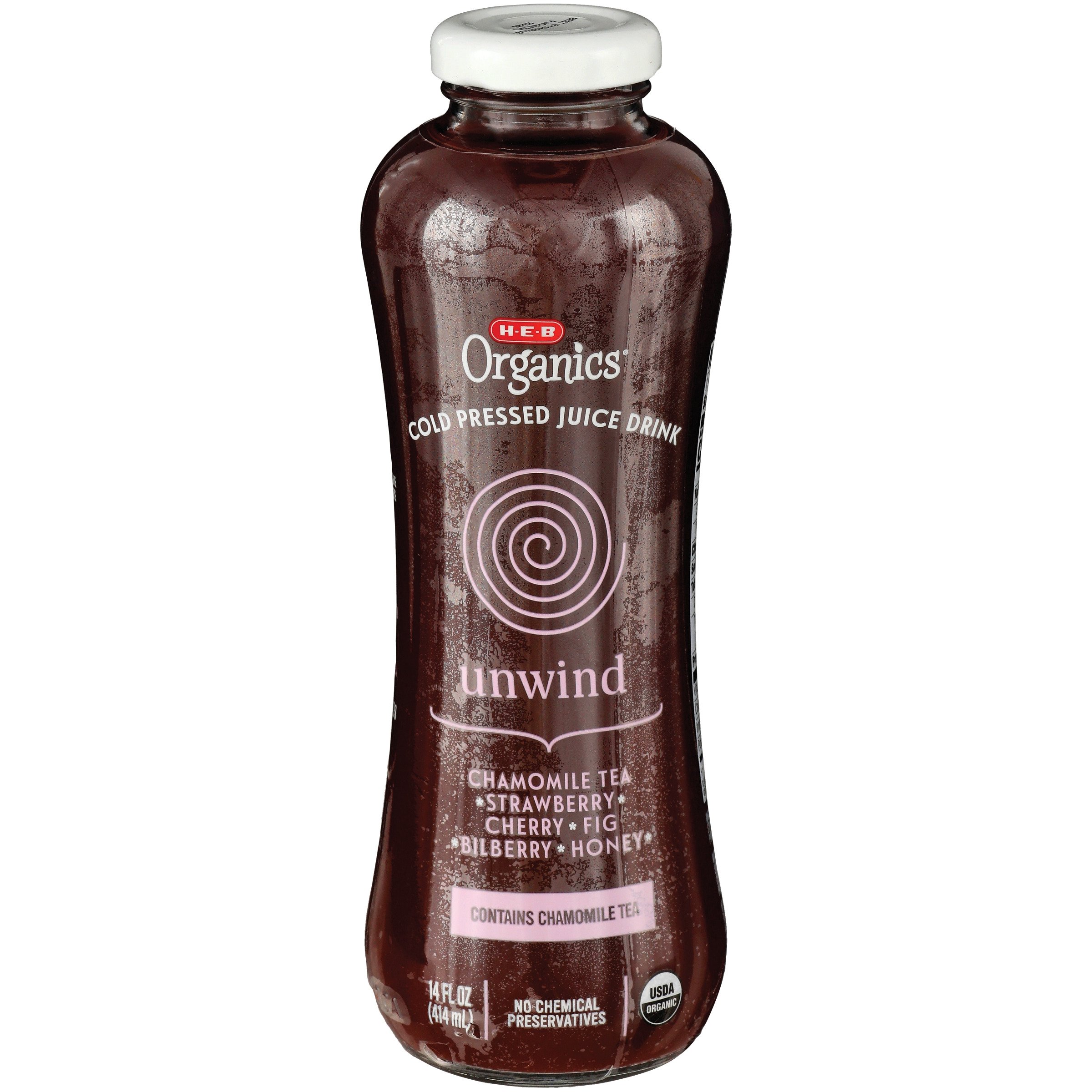 H-E-B Organics Cold Pressed Juice - Unwind, 14 oz