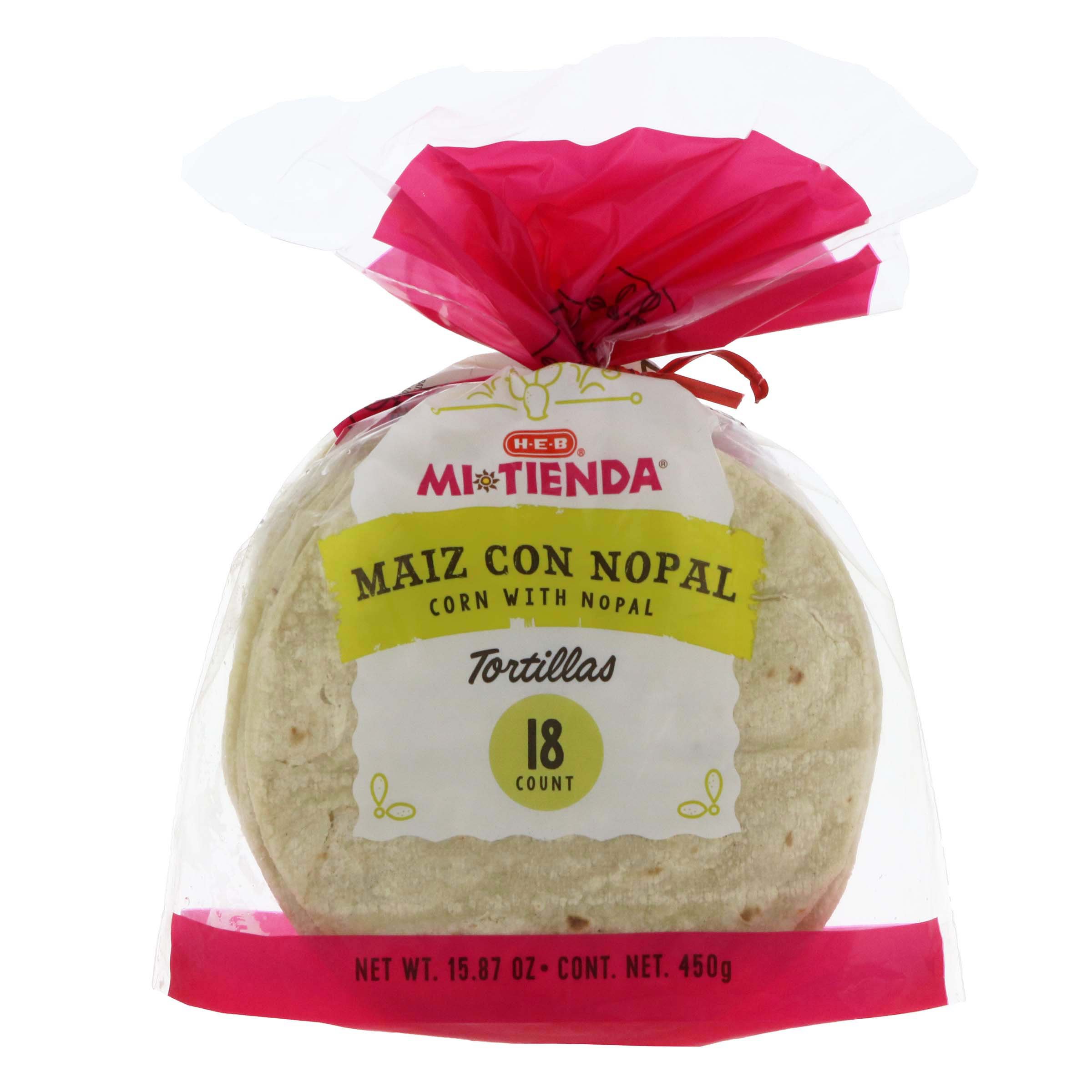 H-E-B Mi Tienda Corn With Nopal Tortillas - Shop Tortillas At H-E-B