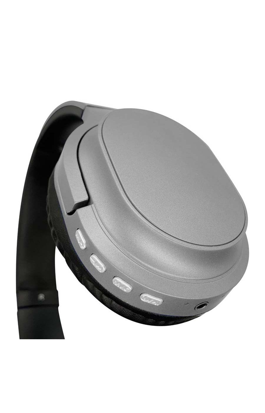 SoundBound Gunmetal Wireless Over The Head Headphones; image 3 of 4