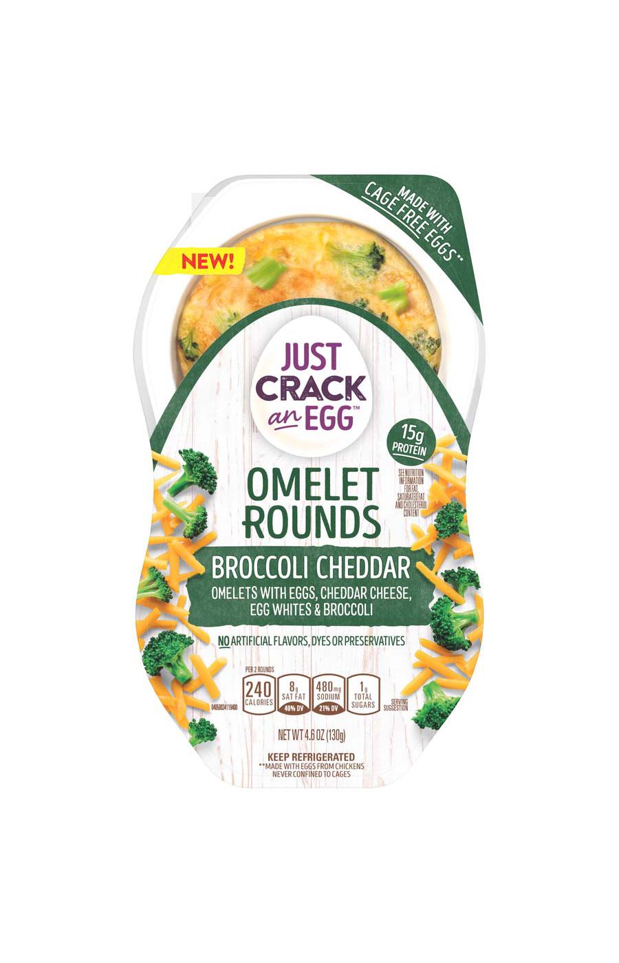 Ore Ida Just Crack an Egg Broccoli Cheddar Omelet Rounds; image 1 of 2