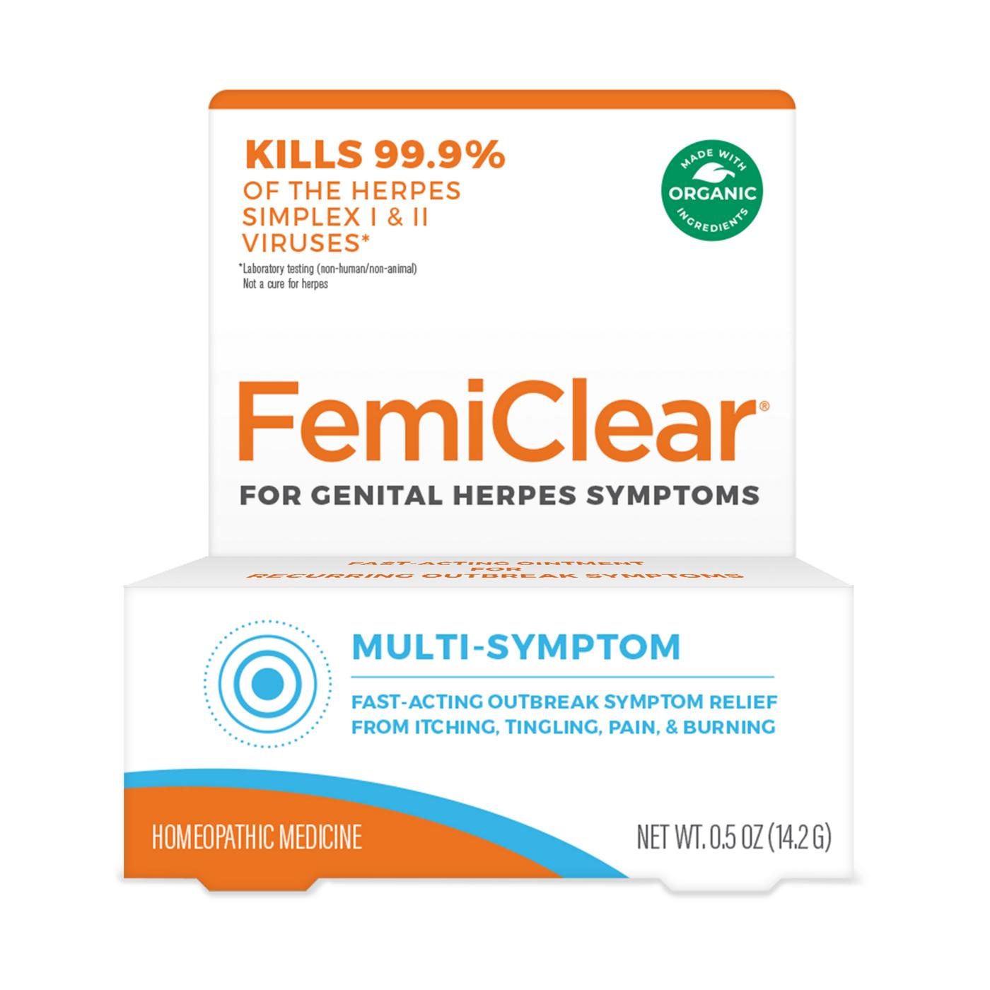 FemiClear Multi-Symptom For Genital Herpes Symptoms Medicine; image 1 of 2