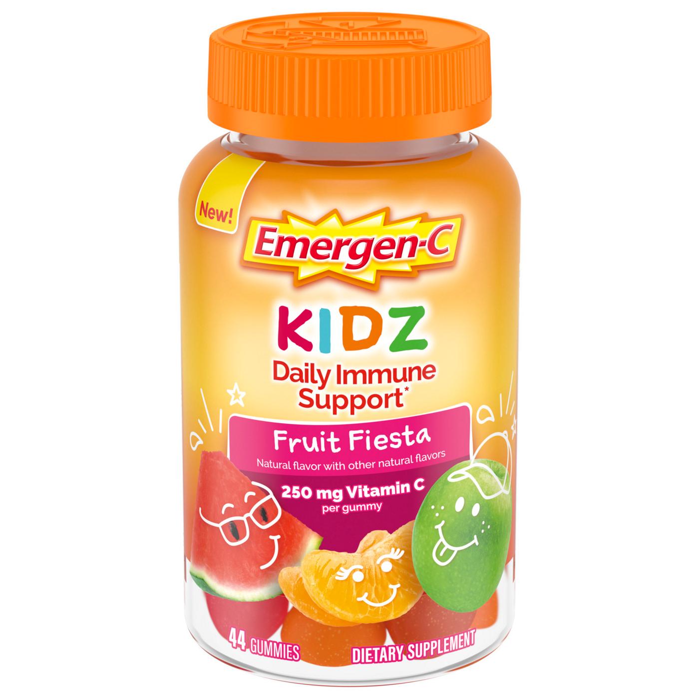 Emergen-C Kidz Daily Immune Support Gummies - Fruit Fiesta; image 1 of 7