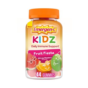 Emergen-C Kidz Daily Immune Support  Dietary Supplements, Flavored Gummies with Vitamin C and B Vitamins, Fruit Fiesta