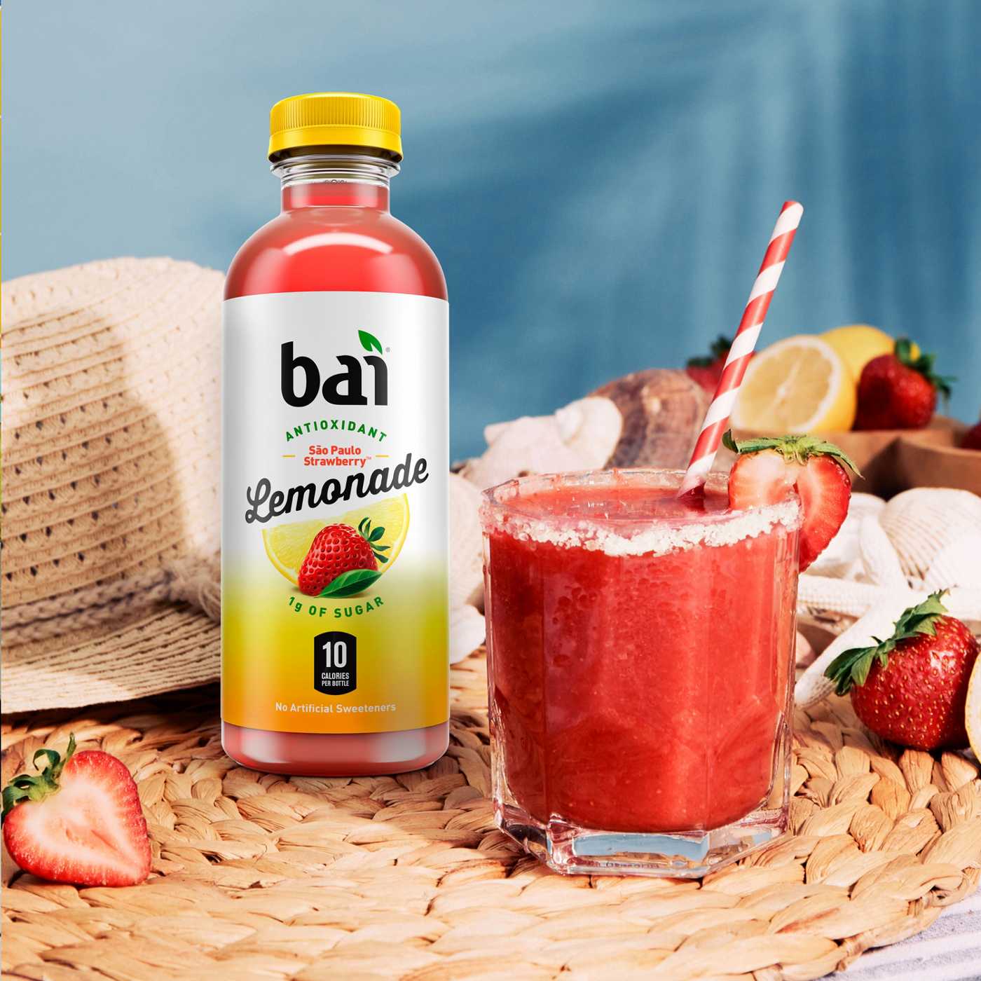 Bai Sao Paulo Strawberry Lemonade 18 oz Bottles; image 2 of 3