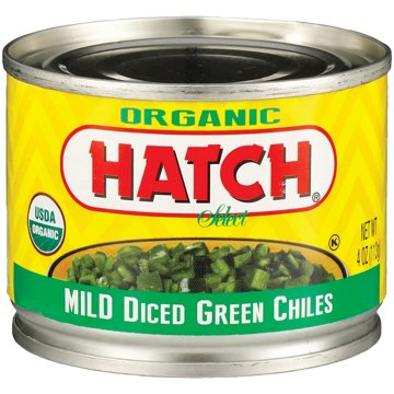 Hatch Organic Mild Diced Green Chiles, 4 oz