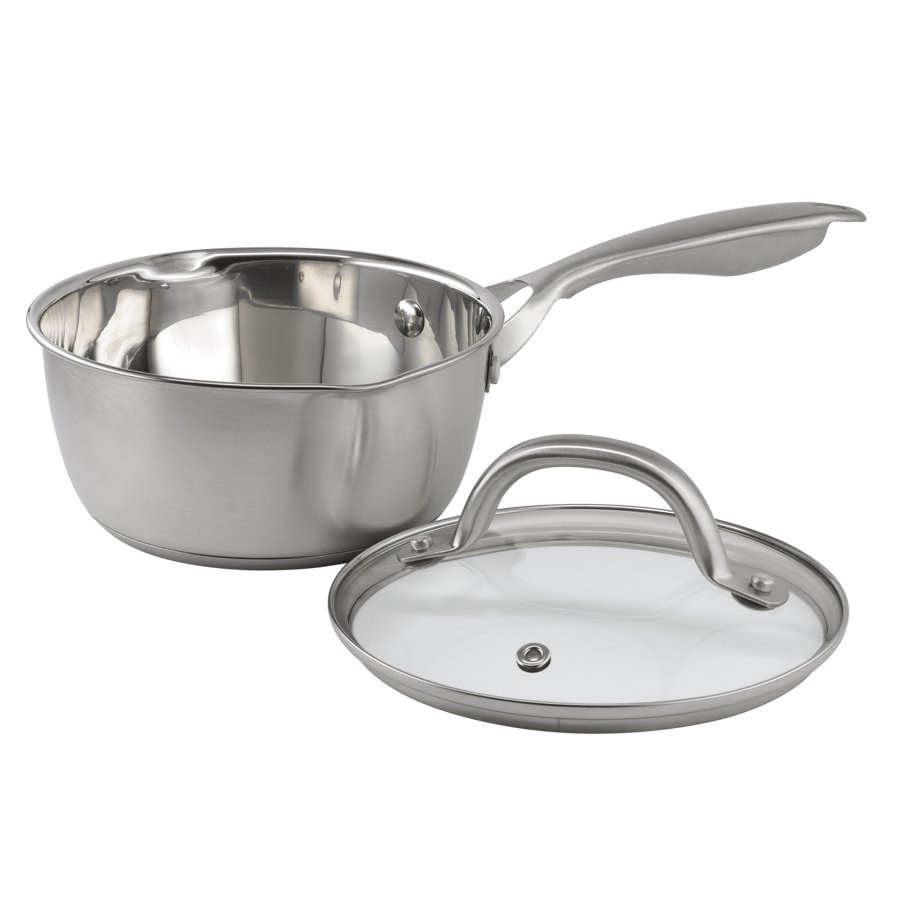 Sonoma Stainless Steel Sauce Pan with Strainer Glass Lid - Shop Stock Pots  & Sauce Pans at H-E-B