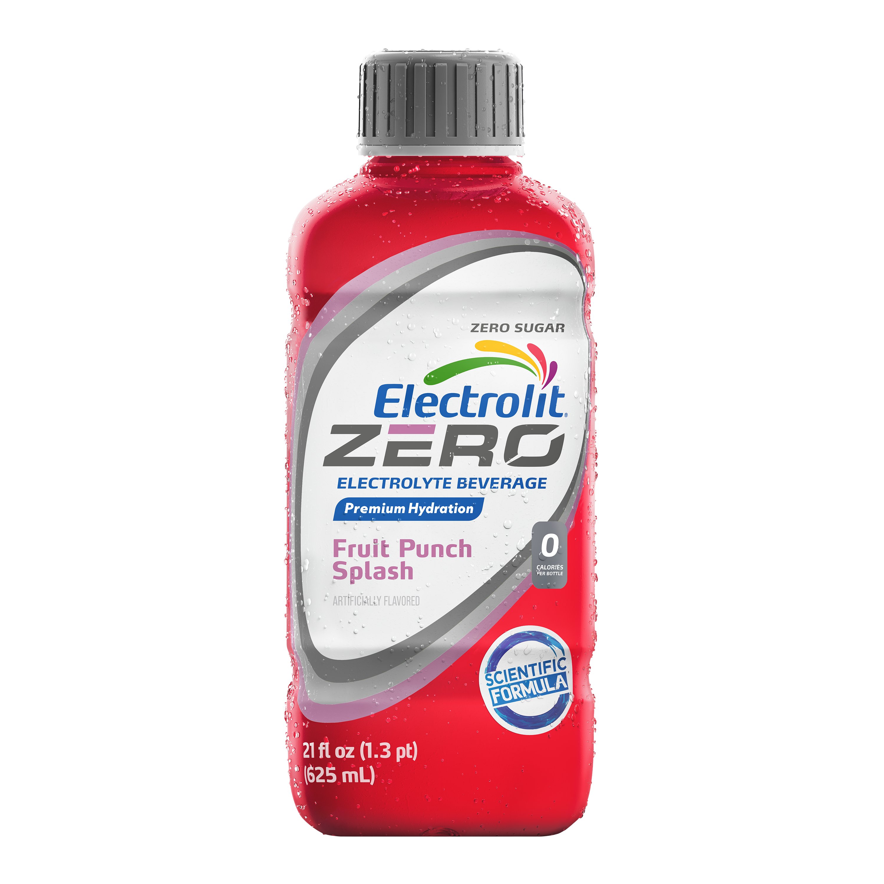Electrolit Zero Fruit Punch Splash Electrolyte Beverage - 21 Fl. Oz.