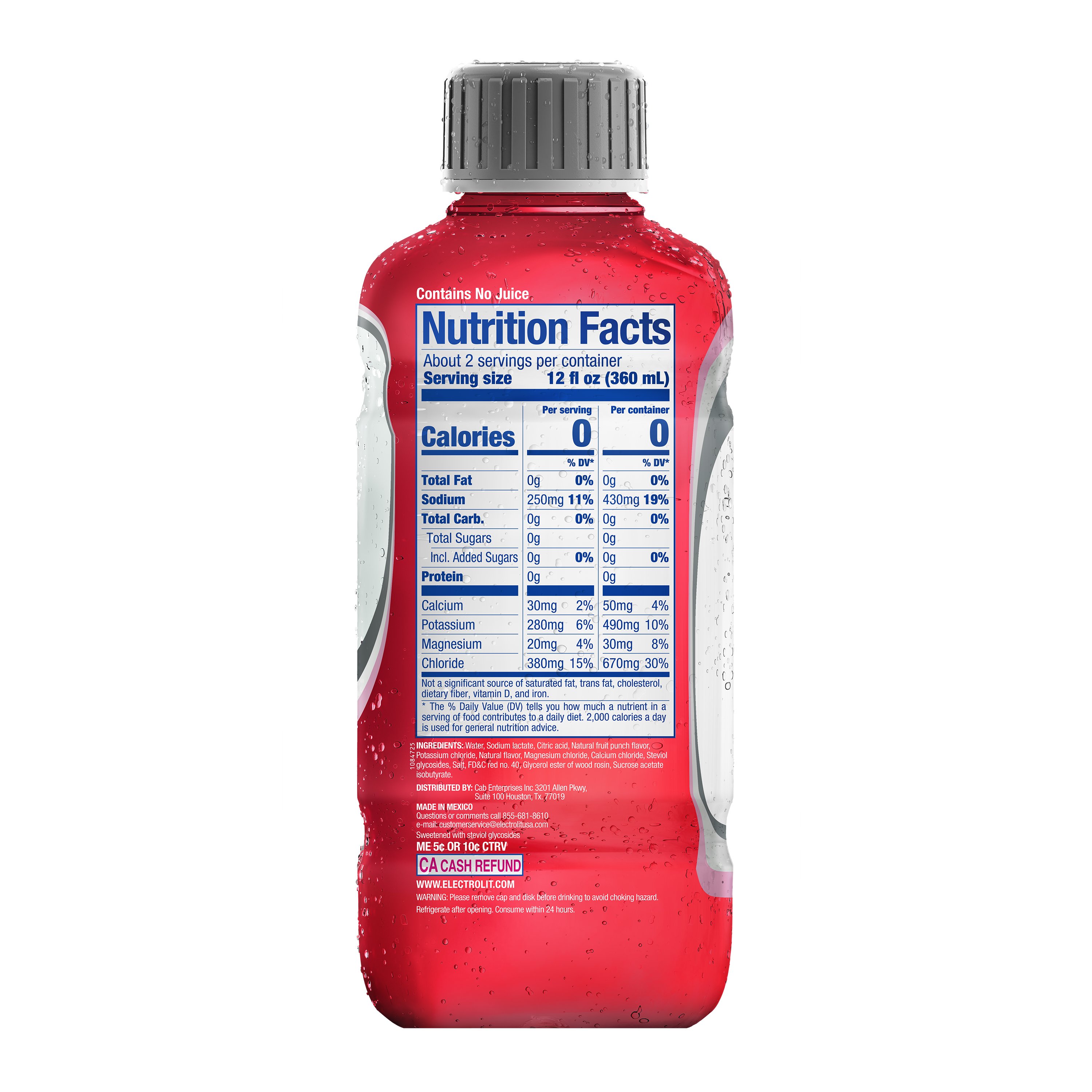 トシ　electrolyte Electrolit Zero Electrolyte Hydration Beverage – Fruit Punch