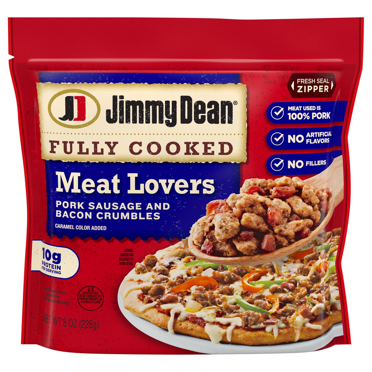 Jimmy Dean Fully Cooked Meat Lovers Sausage Crumbles - Shop Sausage At ...