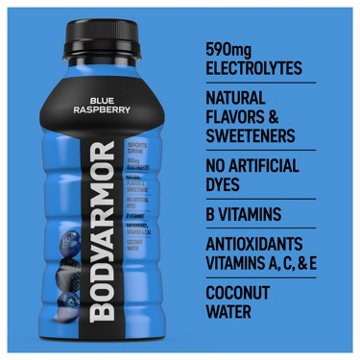 BODYARMOR Blueberry Raspberry Electrolyte Sports Drink 8 pk Bottles