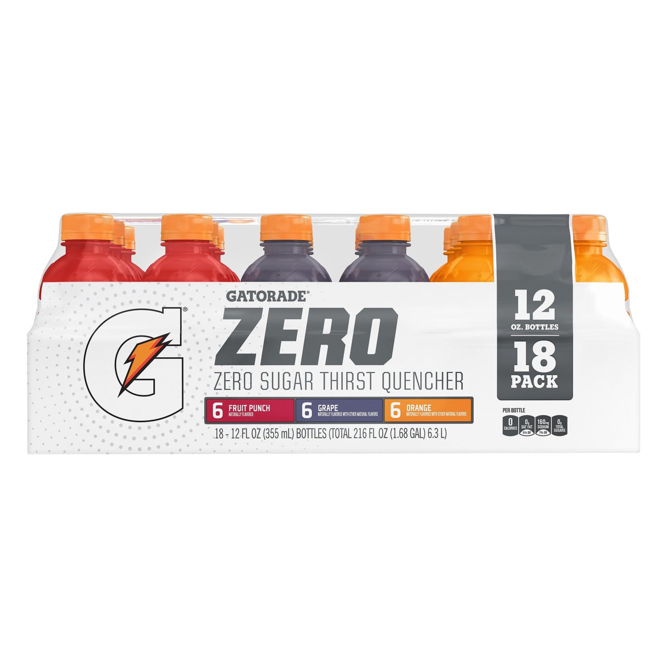 Gatorade Zero Thirst Quencher Variety Pack 18 pk Bottles - Shop