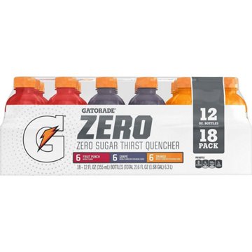 Gatorade Zero Thirst Quencher Variety Pack 18 pk Bottles