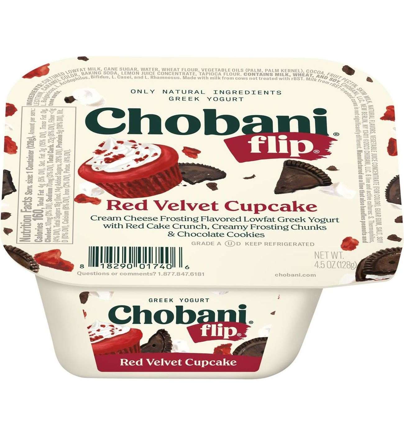 Chobani Flip Low-Fat Red Velvet Cupcake Greek Yogurt; image 1 of 2