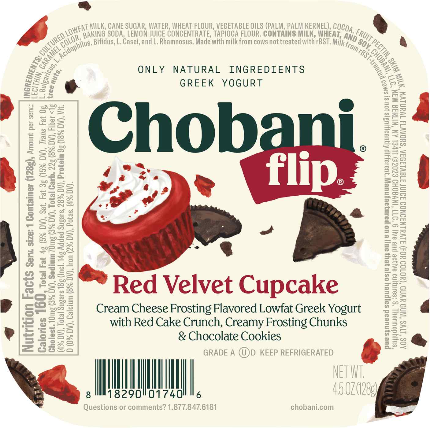 Chobani Flip Low-Fat Red Velvet Cupcake Greek Yogurt; image 2 of 2