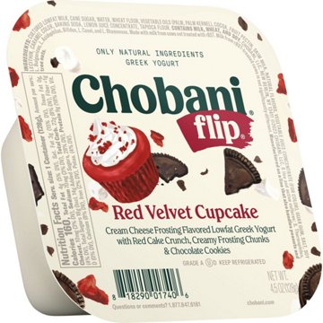 Chobani Flip Low-Fat Red Velvet Cupcake Greek Yogurt