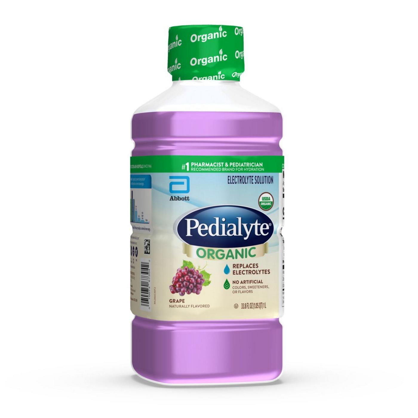 Pedialyte Organic Electrolyte Solution - Grape; image 4 of 9