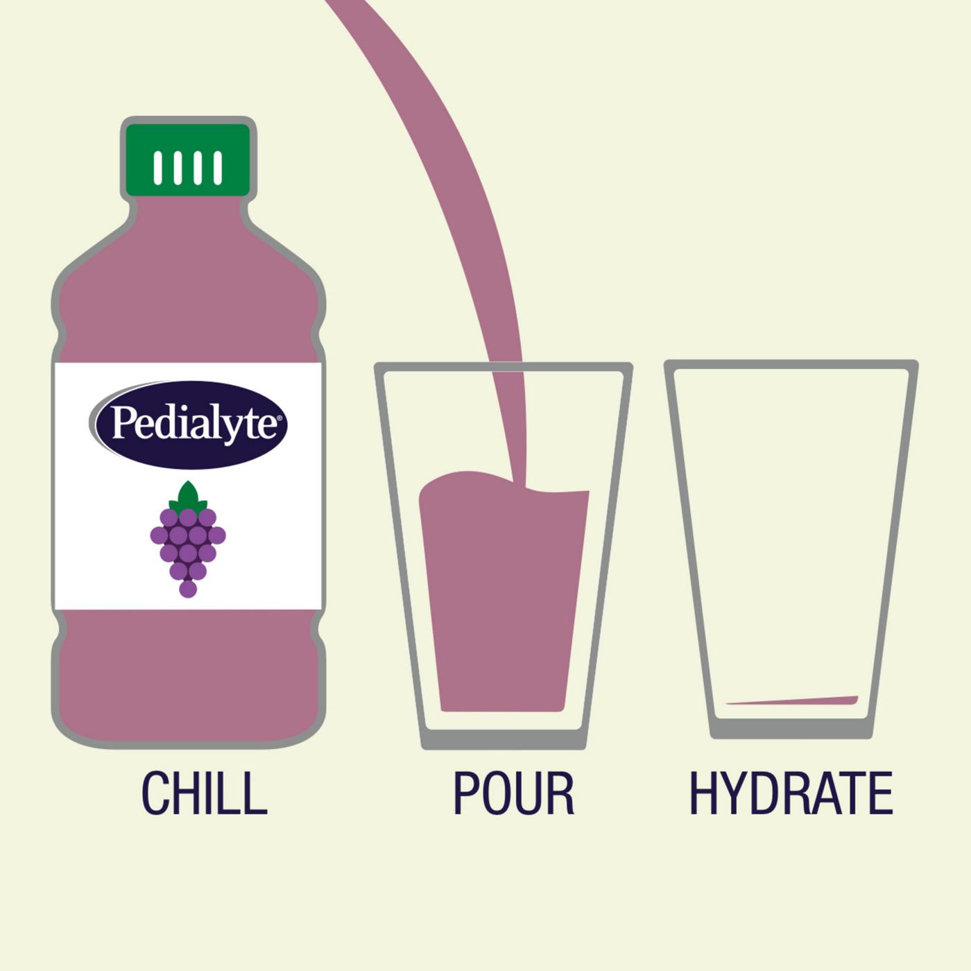 Pedialyte Organic Electrolyte Solution - Grape; image 9 of 9