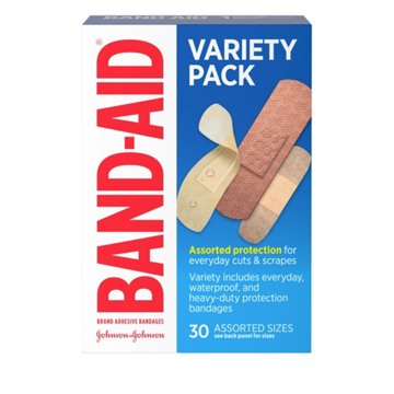 Band-Aid Variety Pack Bandages - Assorted Sizes, 30 ct