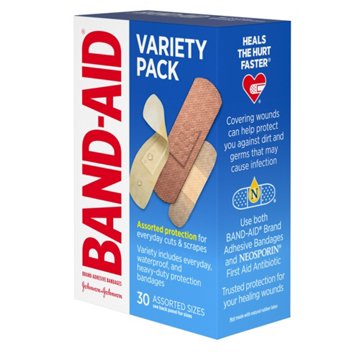 Band-Aid Variety Pack Bandages - Assorted Sizes