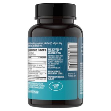 H-E-B Vitamins Alaskan Fish Oil Mini 600 mg Omega 3 Mint & Lemon Softgels - Texas-Size Pack