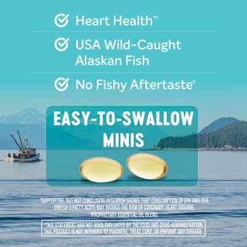 H-E-B Vitamins Alaskan Fish Oil Mini 600 mg Omega 3 Mint & Lemon Softgels - Texas-Size Pack