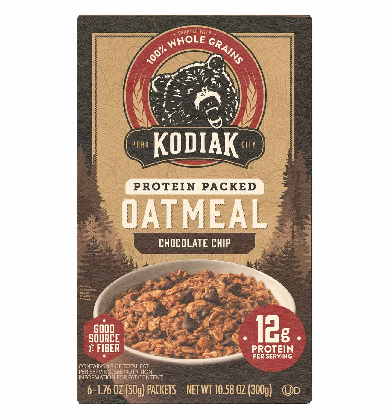 Kodiak 12g Protein Instant Oatmeal - Chocolate Chip; image 1 of 4