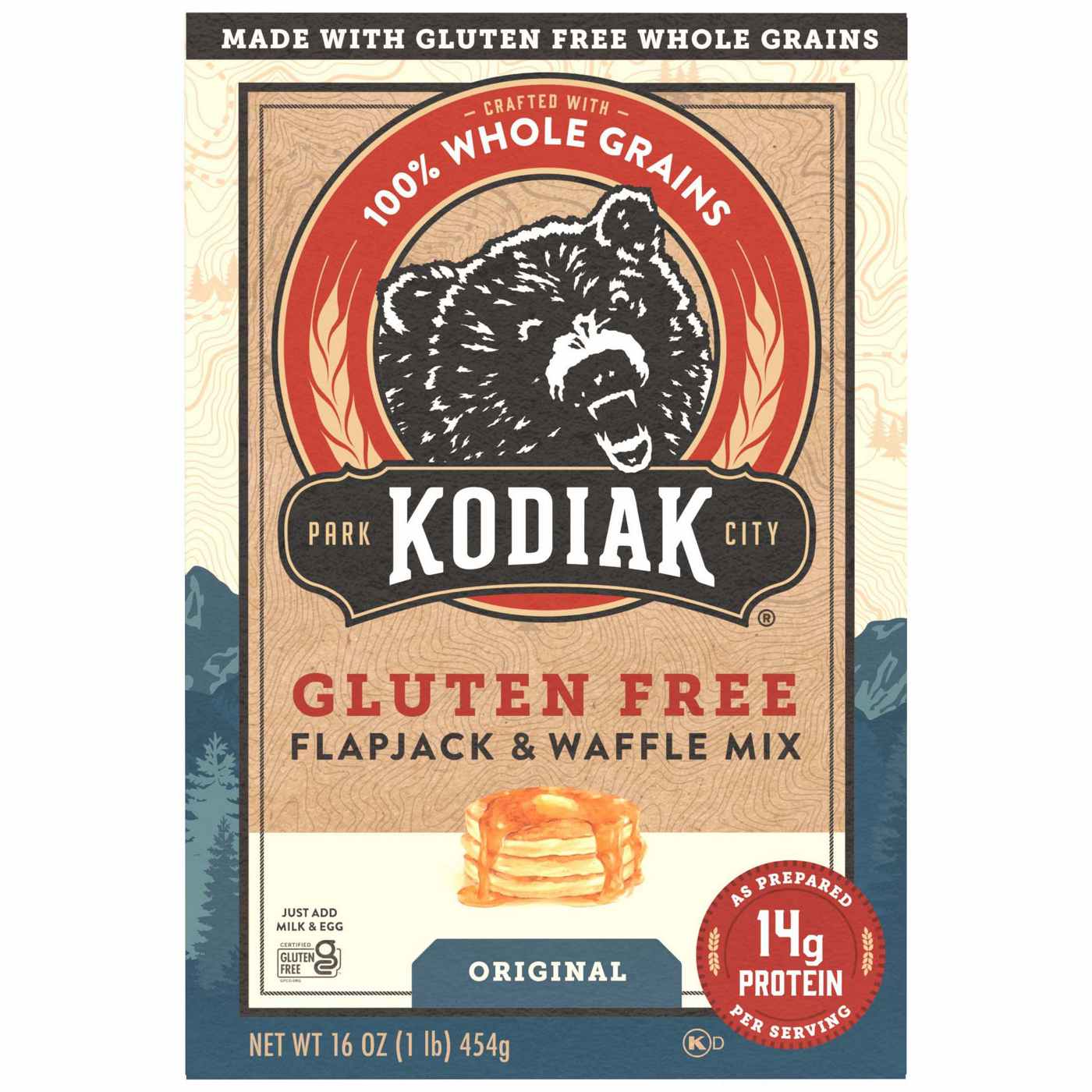 Kodiak 14g Protein Gluten Free Flapjack & Waffle Mix - Frontier Oat; image 1 of 3