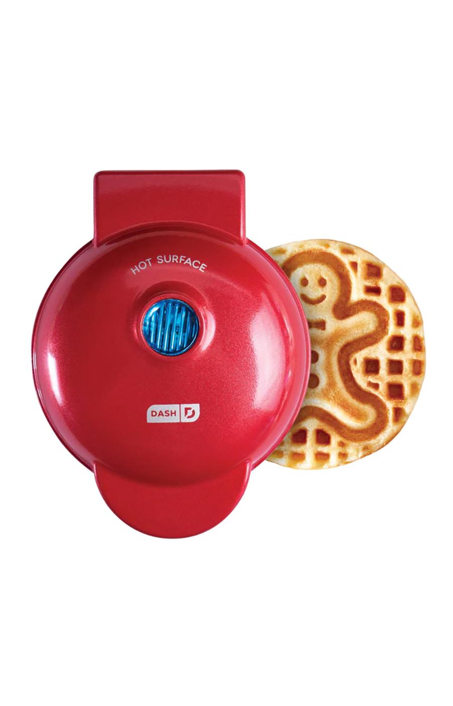 Dash Gingerbread Man Mini Waffle Maker - Red; image 3 of 3